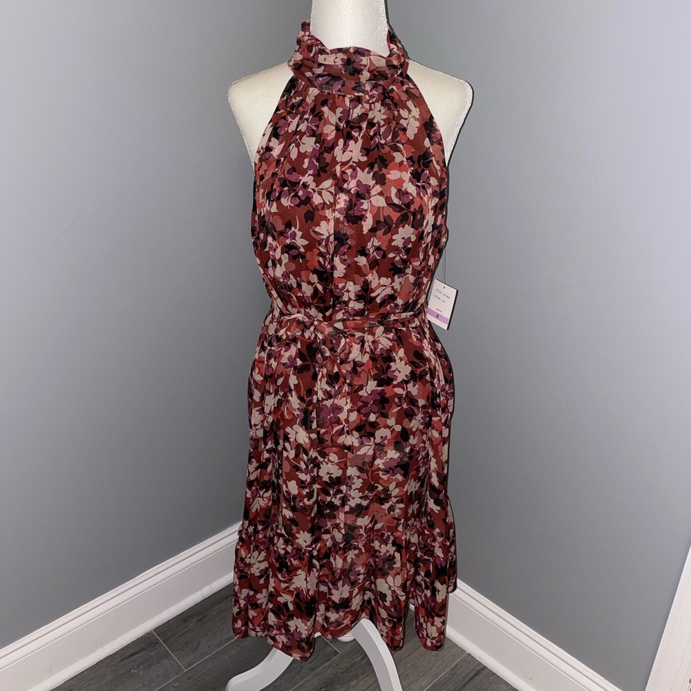 NWT JUST… TAYLOR high neck floral dress size 6